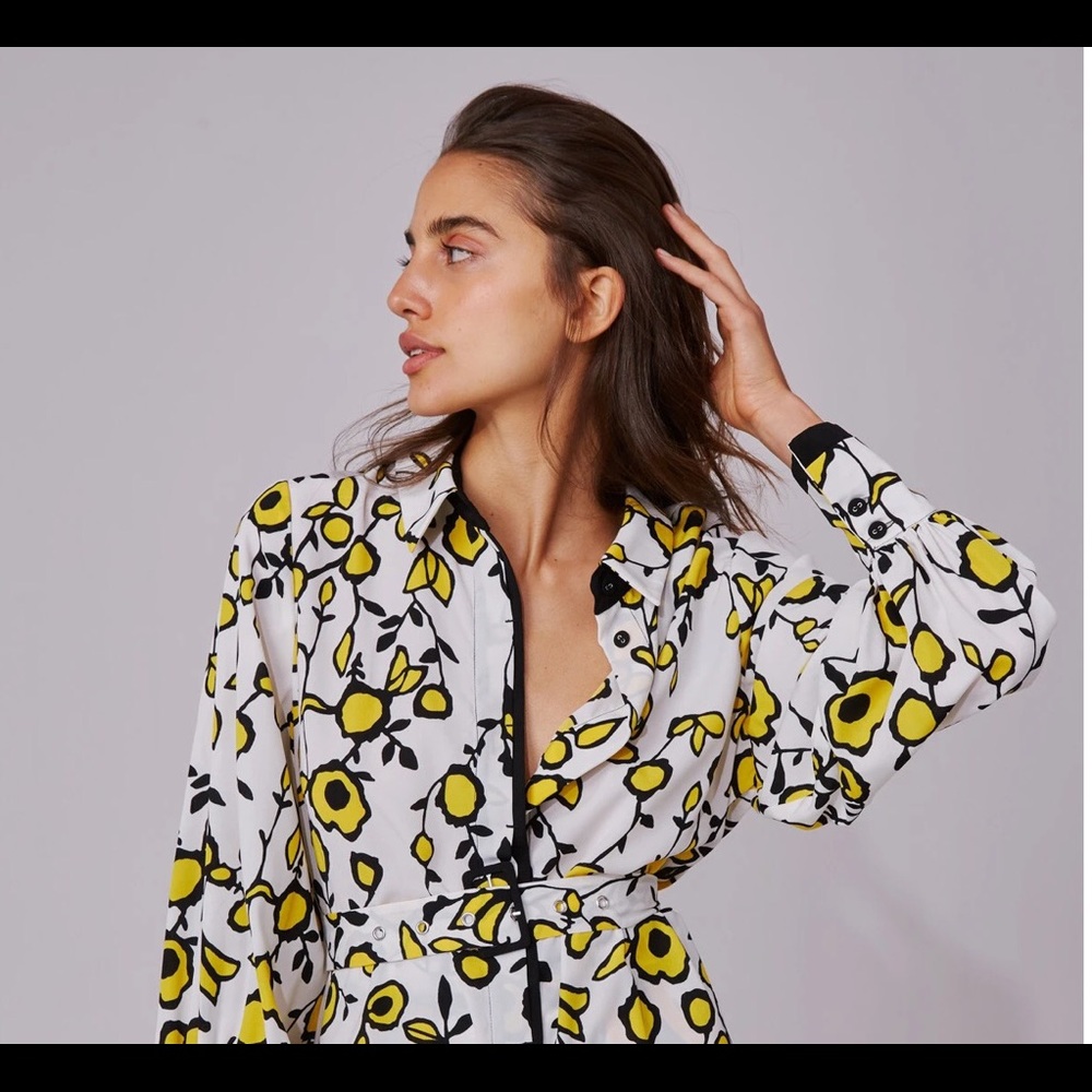 C/Meo Collective Button Down Long Sleeve Top